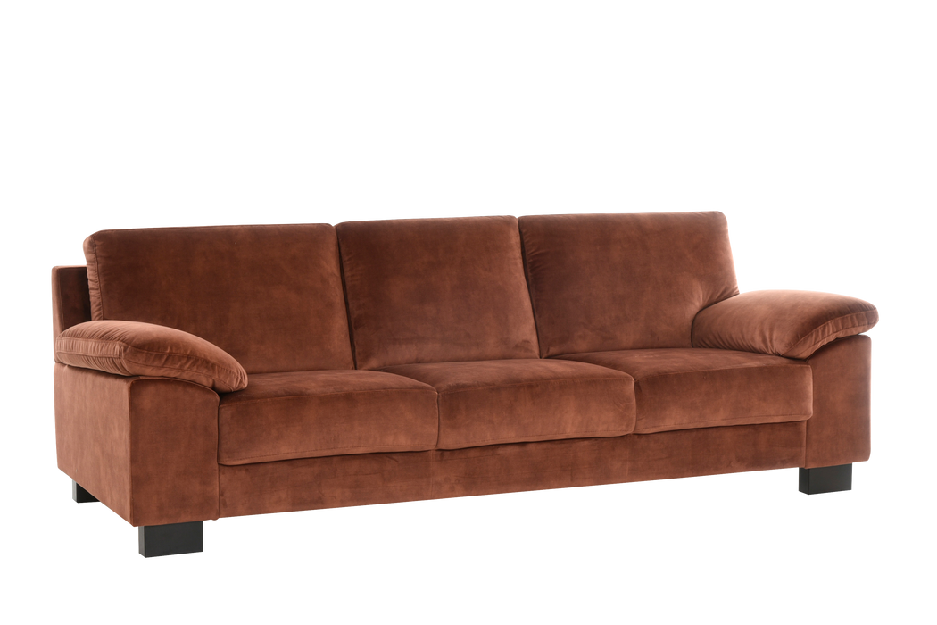 Poet 3-istuttava sohva, Verhoilu: Dylan 126 -kangas, Jalat: 115/9 Wenge