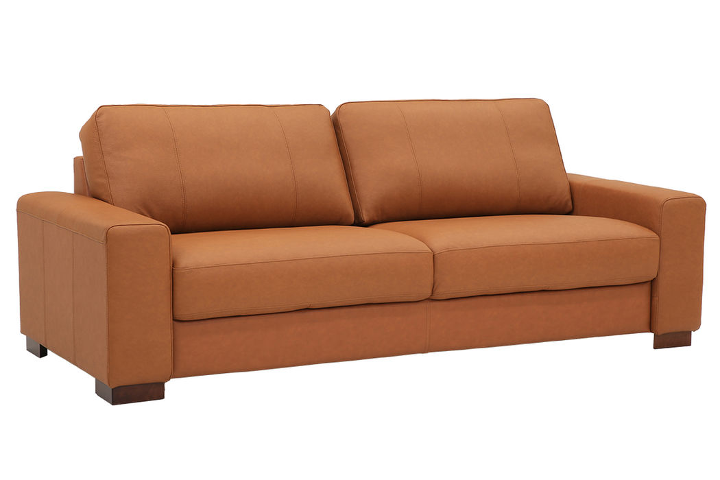 Tokyo 3-istuttava sohva (K20-D2-K20), Verhoilu: Labrador 03 -nahka, Jalat 402/6 Pähkinä