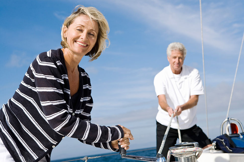 Couple Sailing Adventure