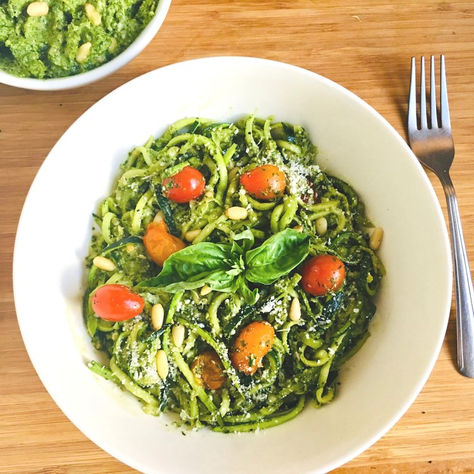 Zucchini Noodles with Pesto