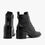 Thumbnail: Aeliana Black Lace-Up Booties Size 33-34