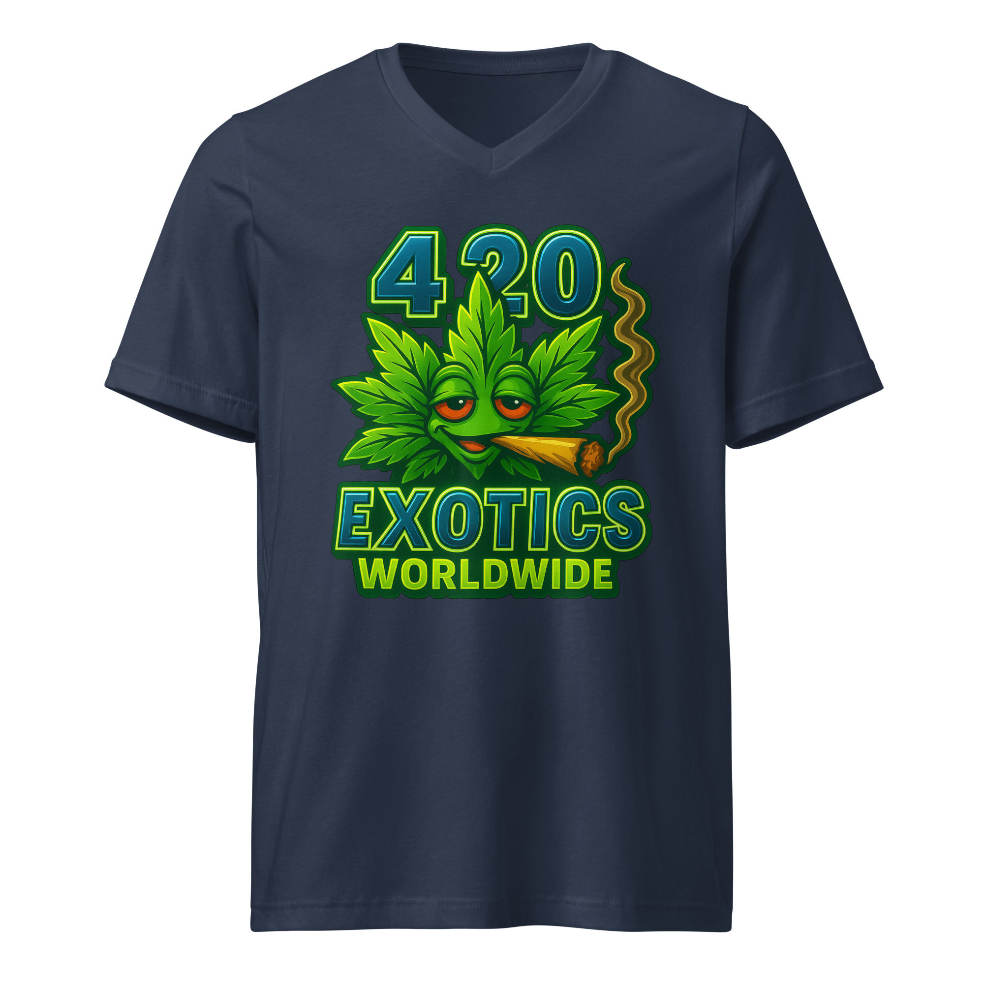 420 Exotics Worldwide Unisex Short Sleeve V-Neck T-Shirt