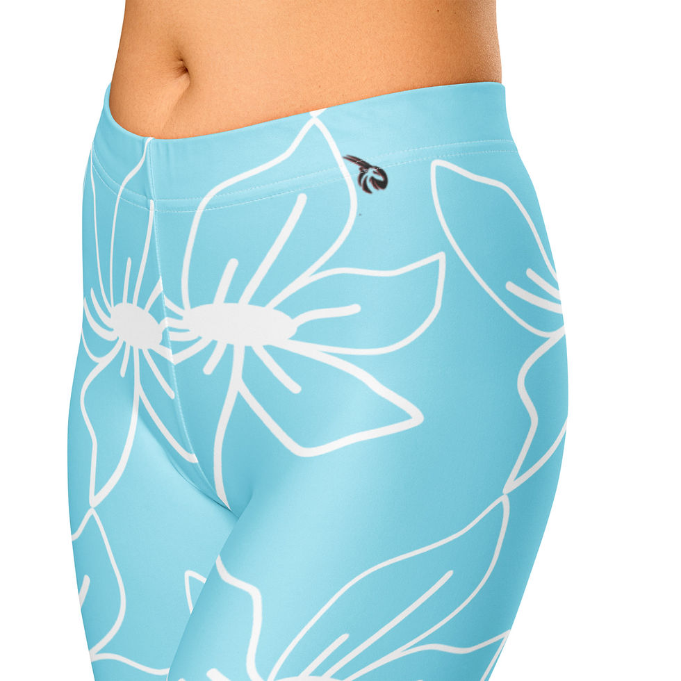 Thumbnail: Blizzard lotus Capri Leggings