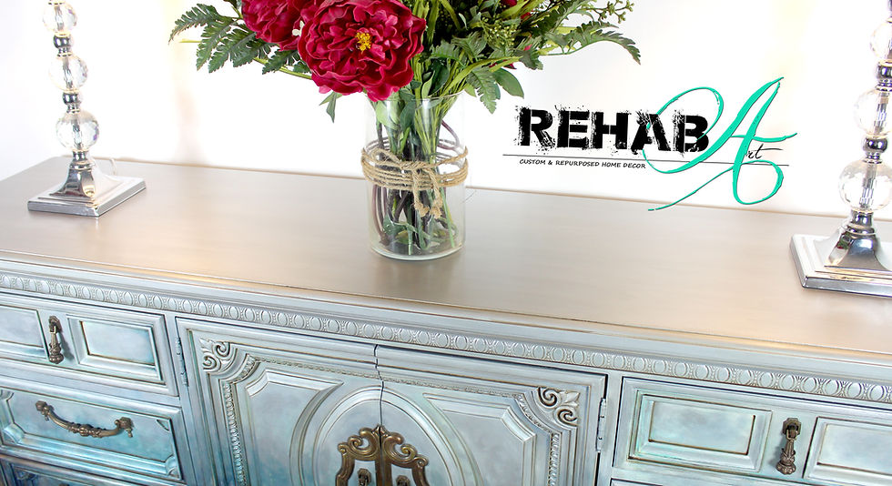 Thumbnail: "Abstract Metallic Ombre" Credenza