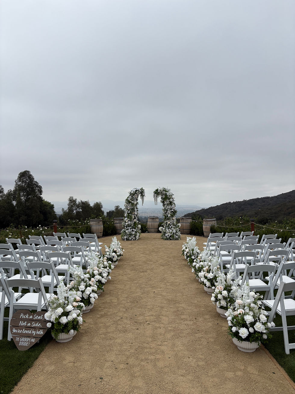 Arch with ground florals