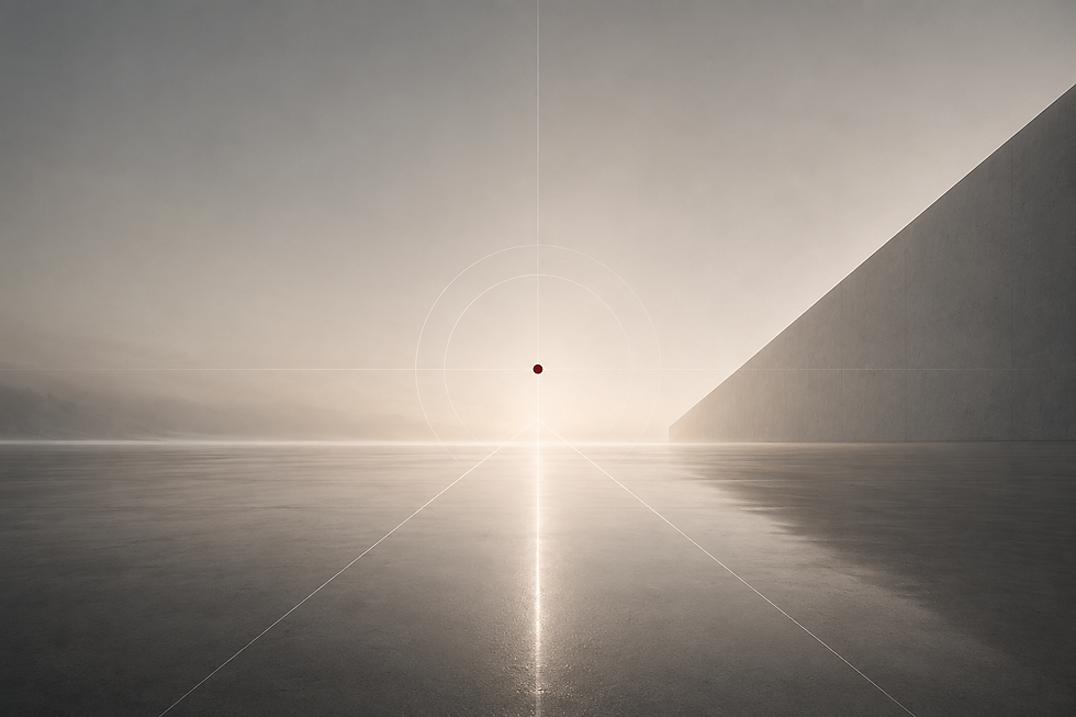 Red dot int he distance