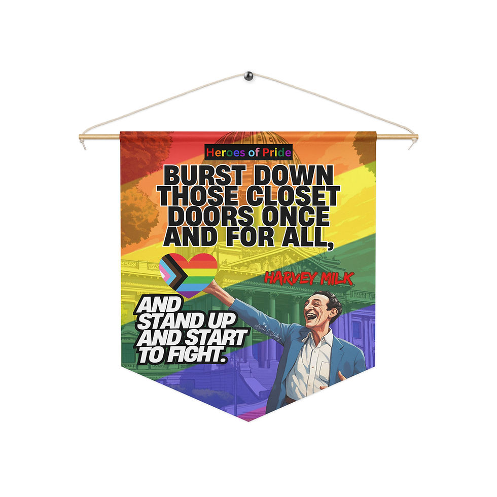 Thumbnail: Harvey Milk Heroes of Pride Pennant