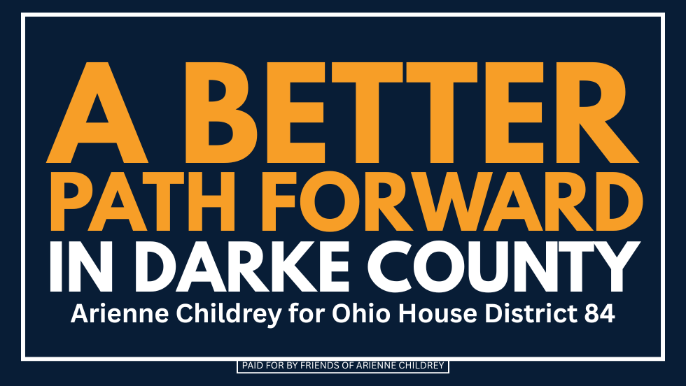 Arienne addresses the Darke County Democratic & Independent Women's Group