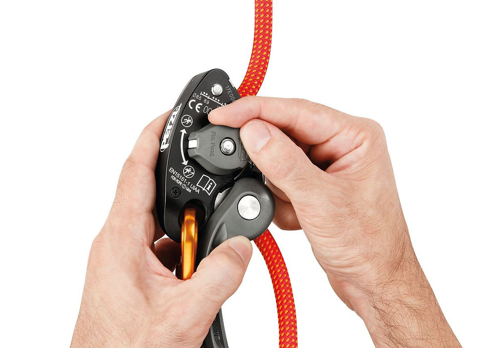 Thumbnail: GRIGRI® +, Belay device with cam-assisted blocking and anti-panic handle,