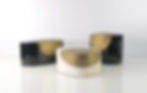 trinket box in mother of pearl with brass decor