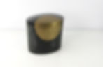 trinket box in mother of pearl with brass decor