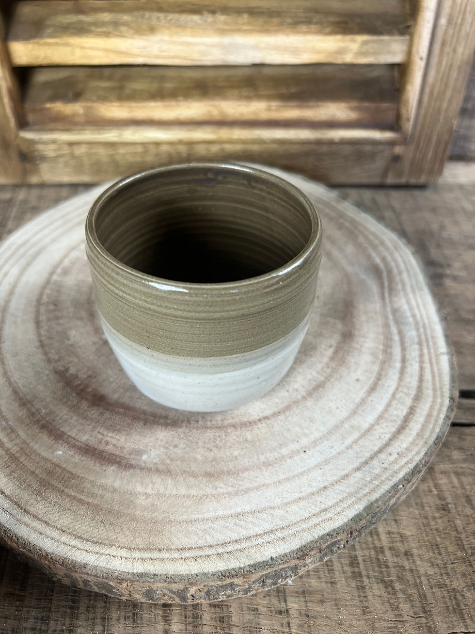 Miniature : Tasse en grès violet brun artisanale – tasse céramique fait main café thé