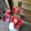 Miniature : 10 fleurs prunes, rouges et rouges sombres