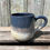 Miniature : Tasse avec  anse , émail Gris bleu et blanc
