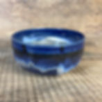 Miniature : Bol artisanale en grès bleu et bleu gris