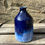 Miniature : Vase en grès émaillé blanc et bleu fait main – décoration artisanale en céramiqu