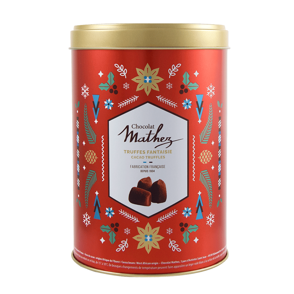 Truffes au chocolat - Boîte métal 500gr