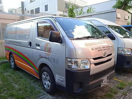 die cut van sticker