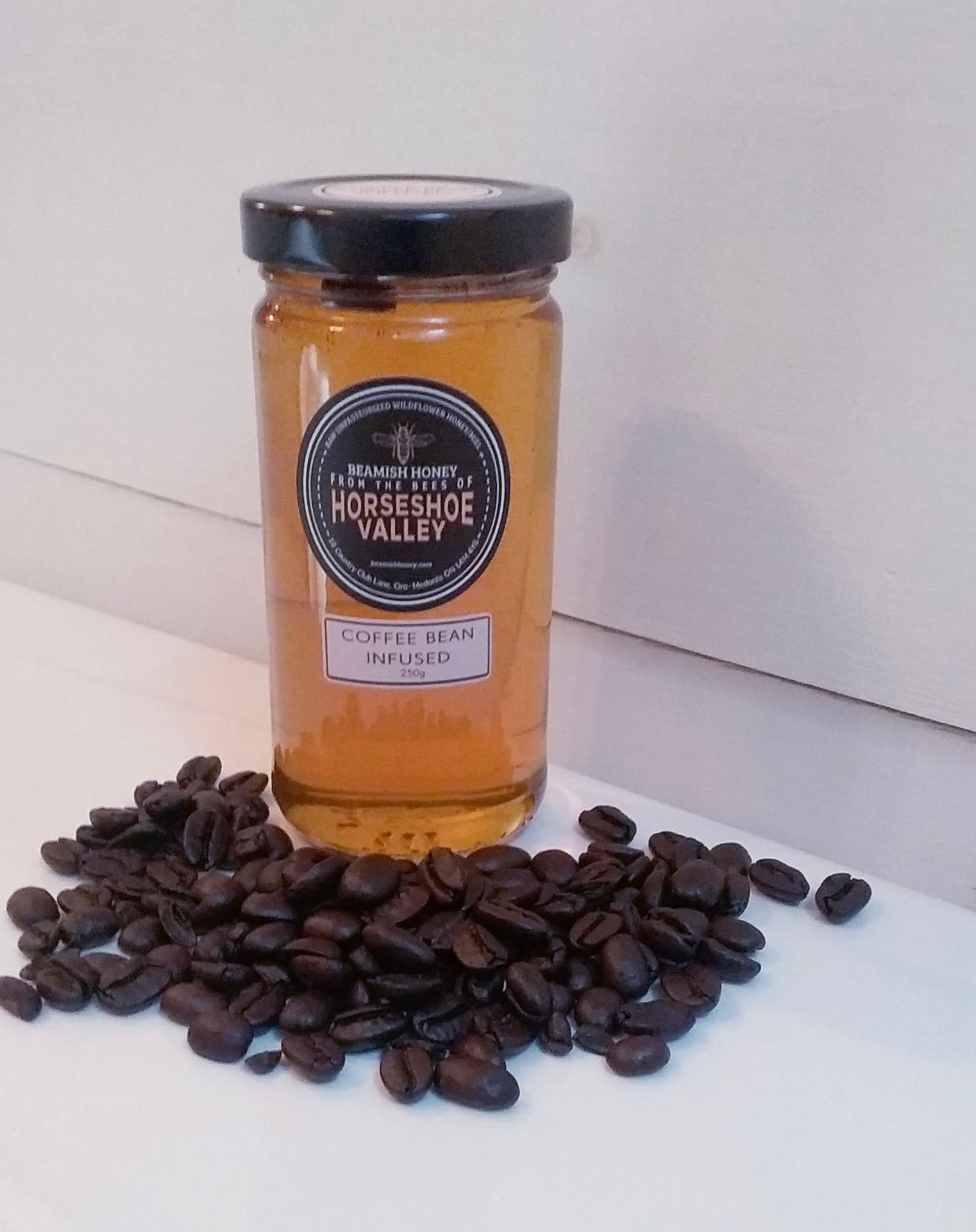 Coffee Bean Infused Raw Honey