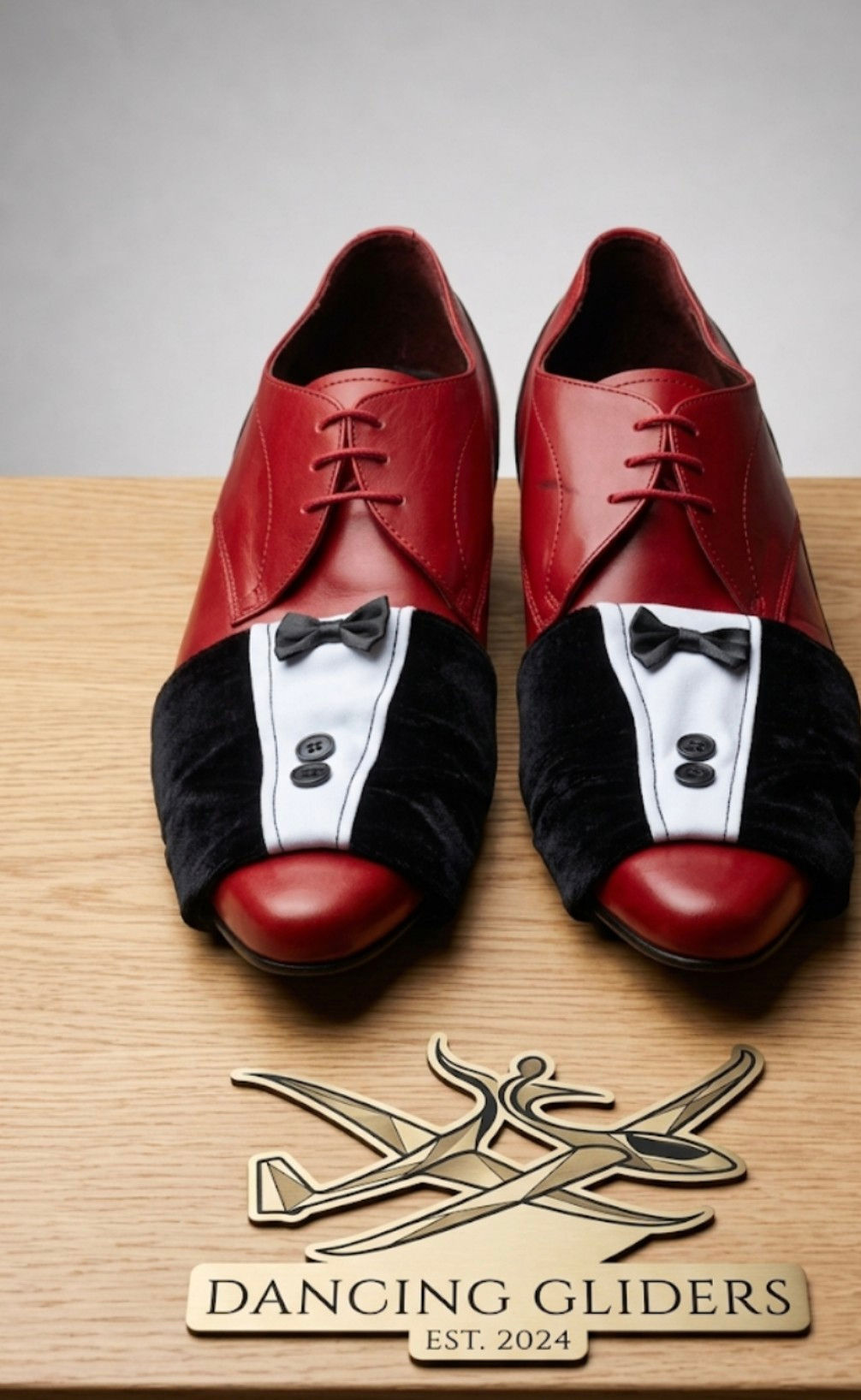 Men’s Tuxedo‑Style Dancing Gliders Faux Suede | Danielle Ellis Designs