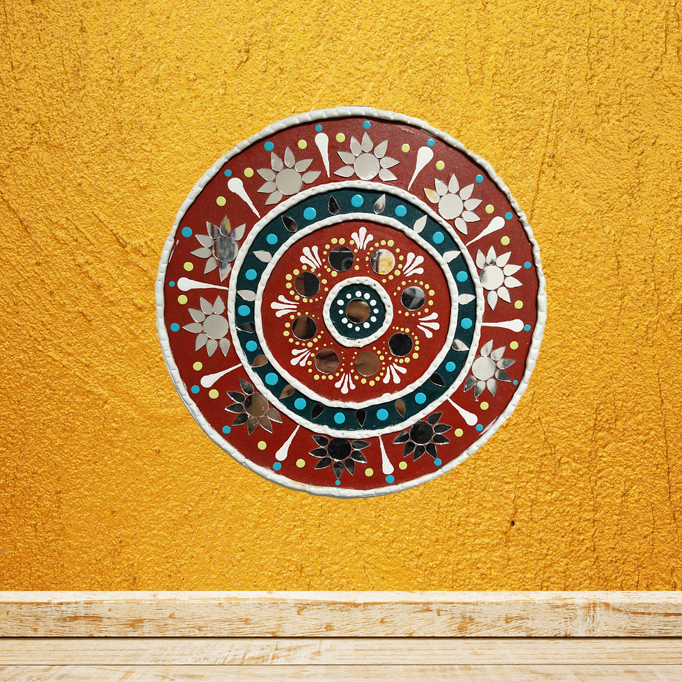 Lippan Art Round Wall Hanging