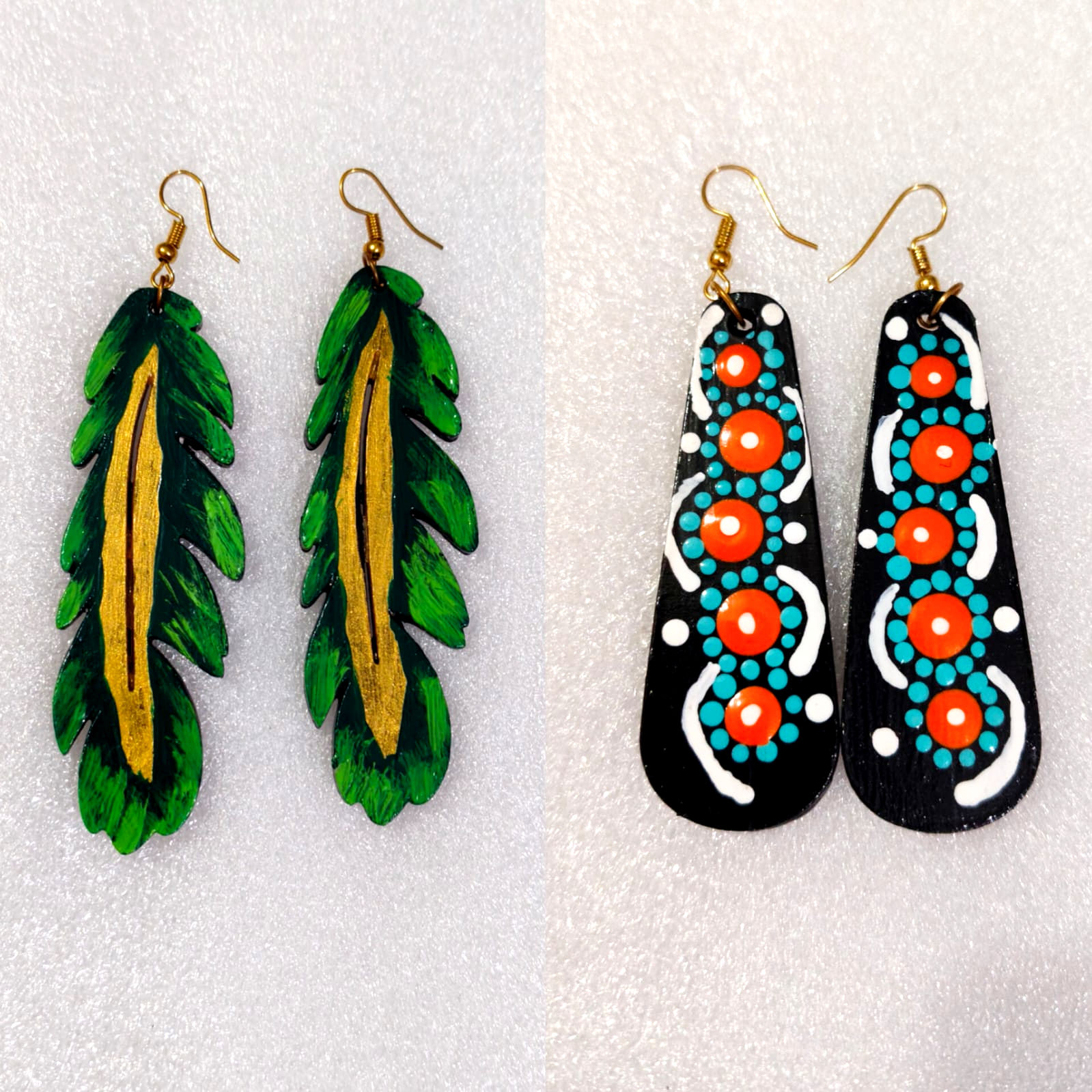 premium handmade long mandala earring designed to enhance the beauty