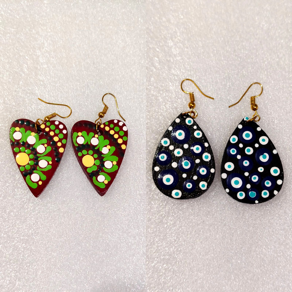 premium handmade mandala medium size earrings