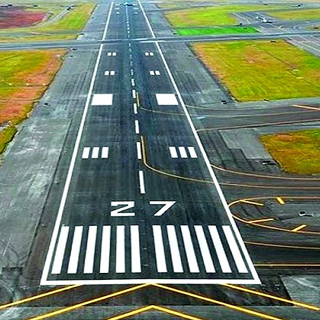 View of an airport runway