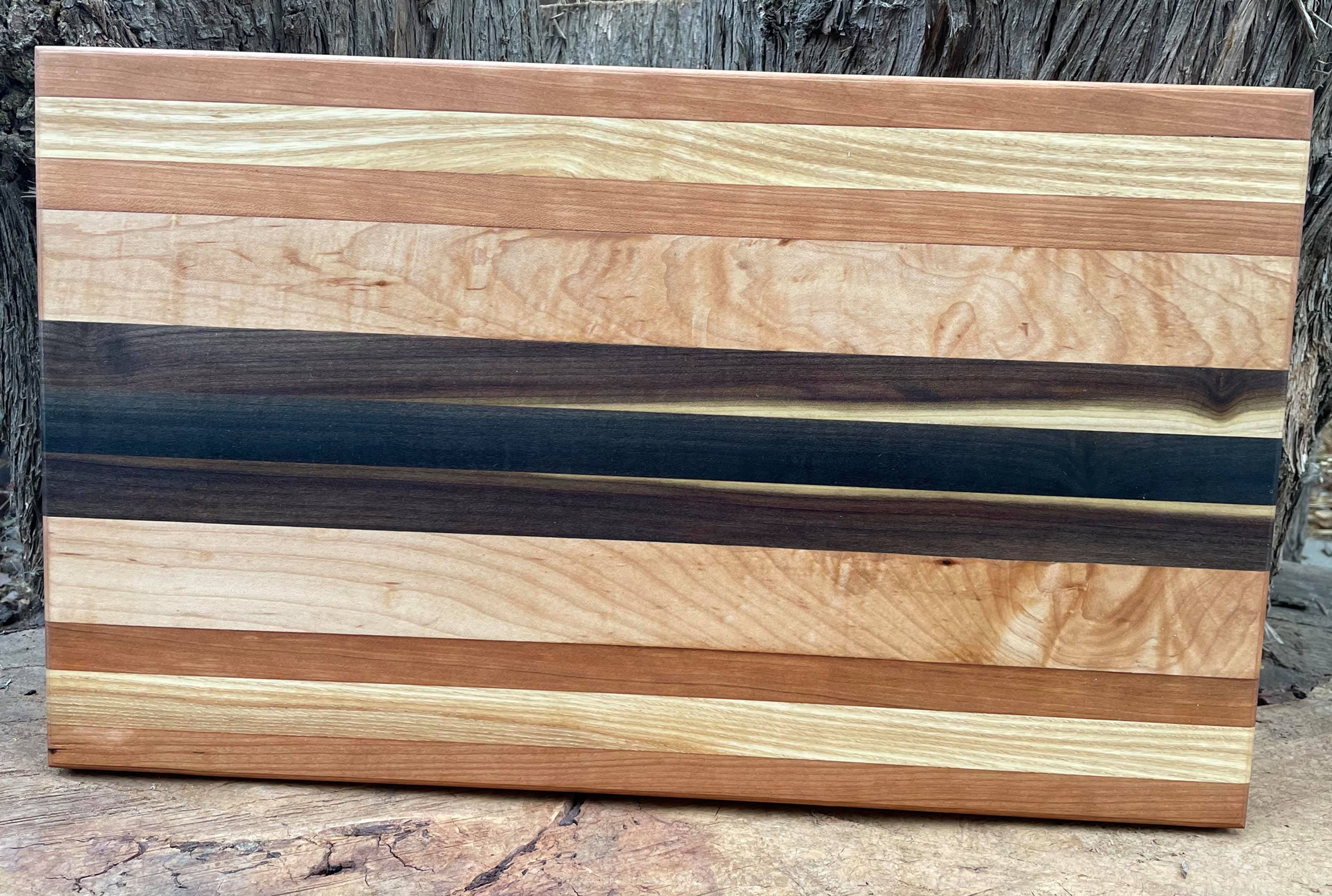 Butcher Block —Edge Grain— Ash, Cherry, Goblin Poplar, Tiger Maple