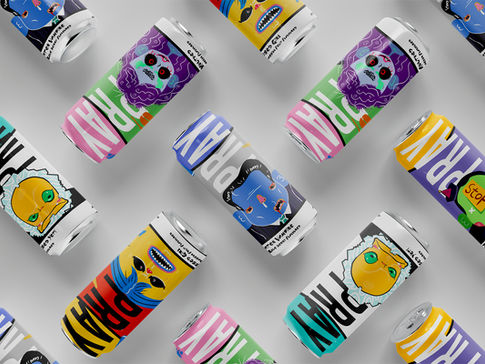 PRAY DRINK -  Illustration, Packaging Design