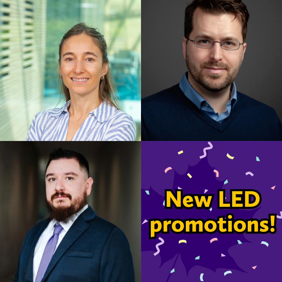 Congratulations to Newly Tenured LED Faculty