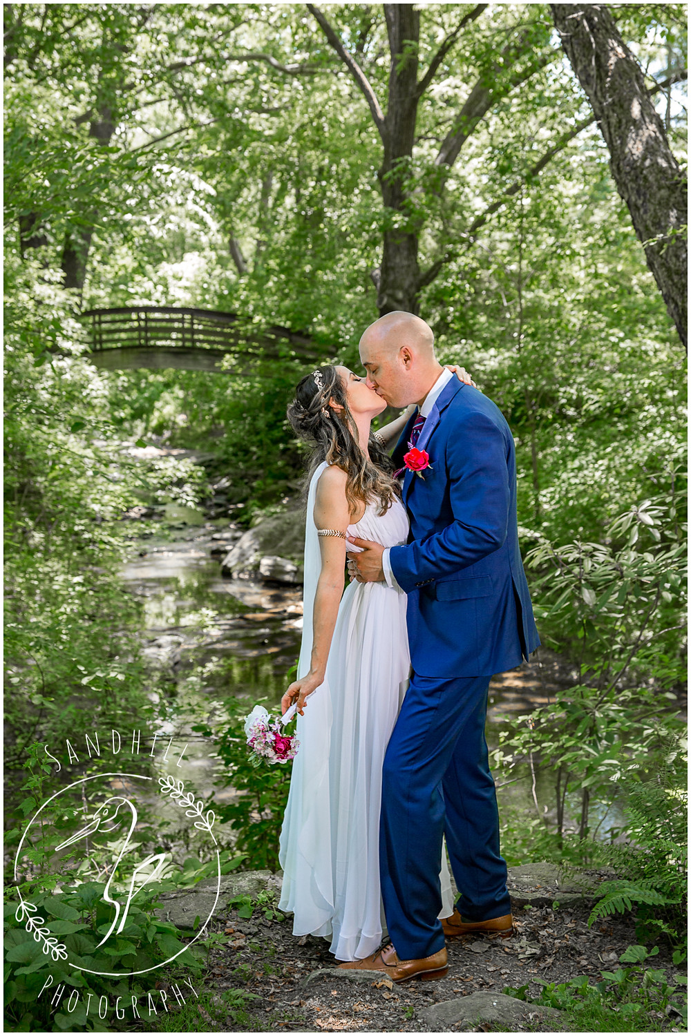 Destination Wedding Photographer, wedding portrait at Botanical Gardens at Asheville image by Sandhill Photography, Bradenton FL