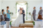 Sarasota Wedding Photography Crocker Memorial Church bride and groom share their first kiss