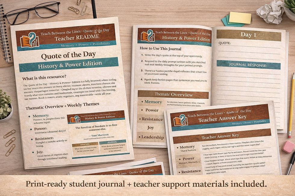 Thumbnail: Quote of the Day — History & Power Edition (Classroom Bundle)