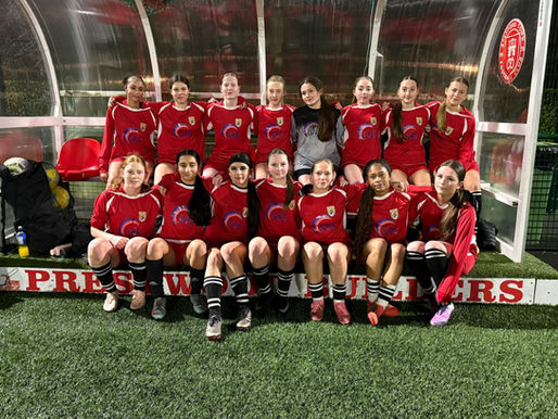 February 2nd 2026. Staffordshire 0 u16 Girls 1