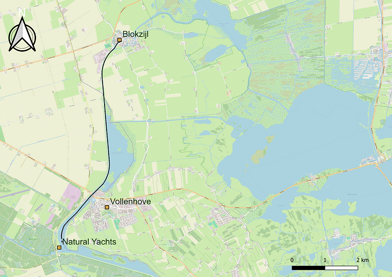 Sloep Vaarroute Blokzijl voor een dag varen
