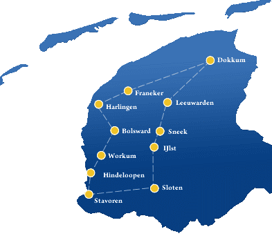 The eleven cities of Friesland