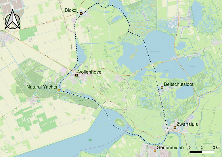Vaarroute Weerribben-Wieden Dagtocht met de sloep