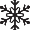 svart Snowflake