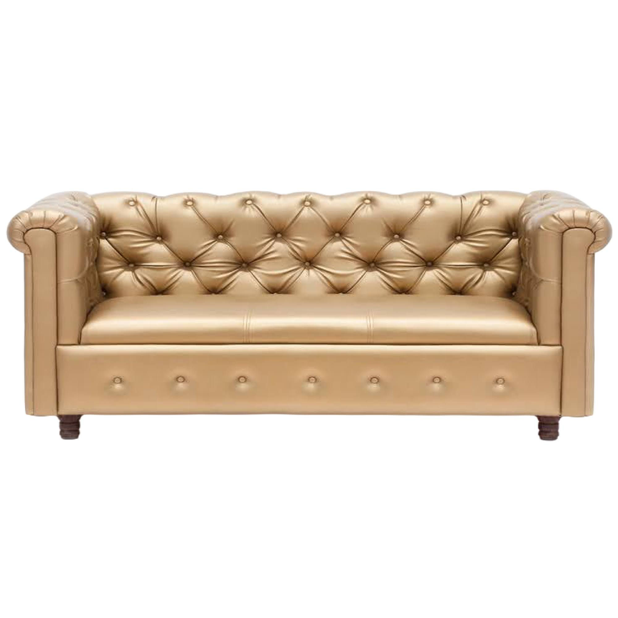 Golden Chesterfield Sofa