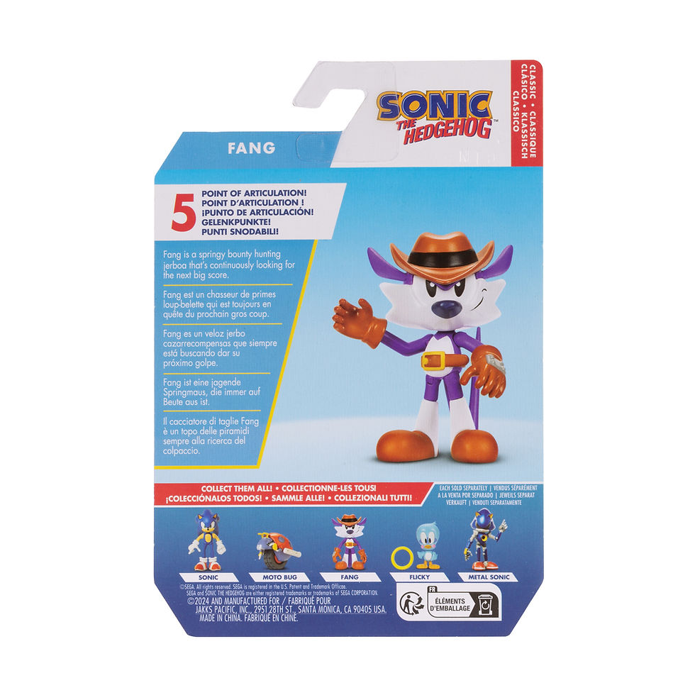 Miniatura: Figura Sonic 2.5 puladas surtido personaje Fang