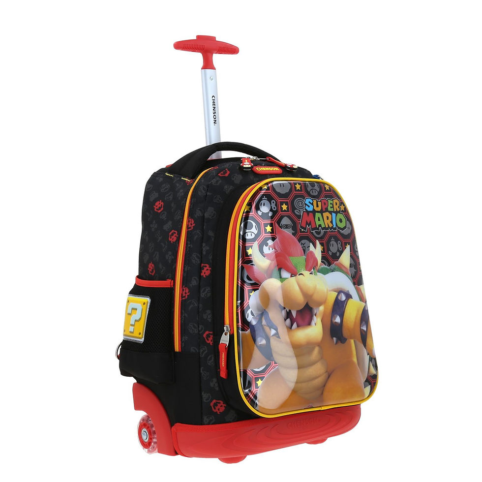 Miniatura: Mochila grande Bowser con ruedas