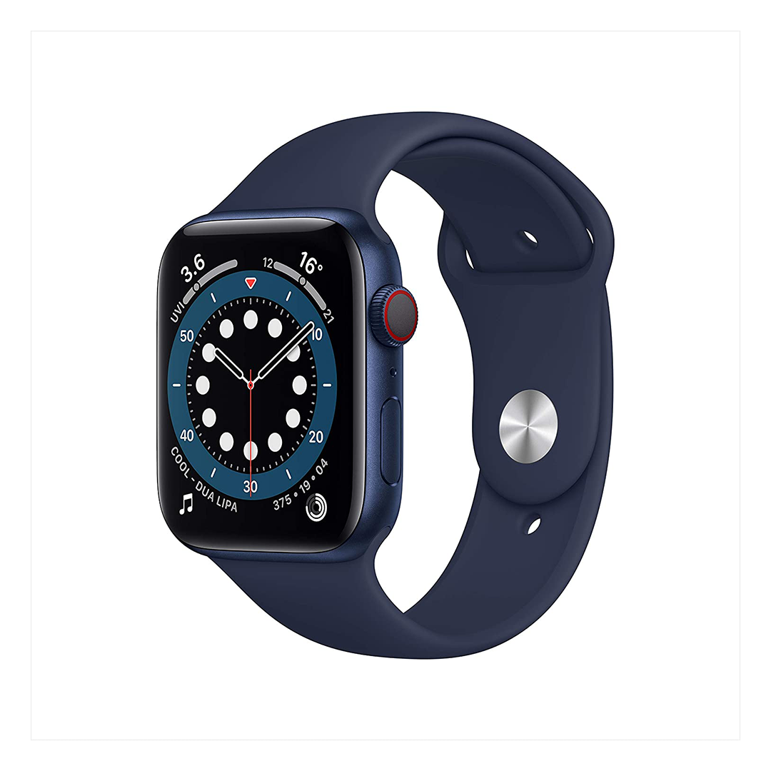 Apple Watch Series 6 GPS + Cellular, 44mm Blue Aluminium Case & Deep Navy Band