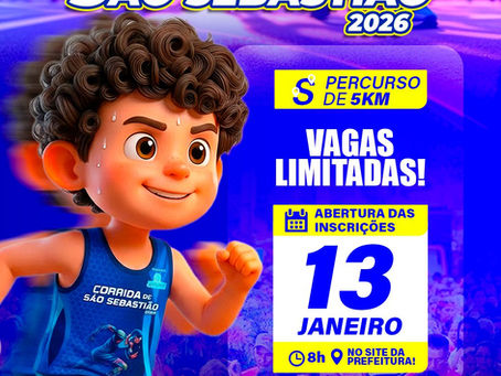Prefeitura de Xapuri divulga inscrições para a Corrida de São Sebastião 2026