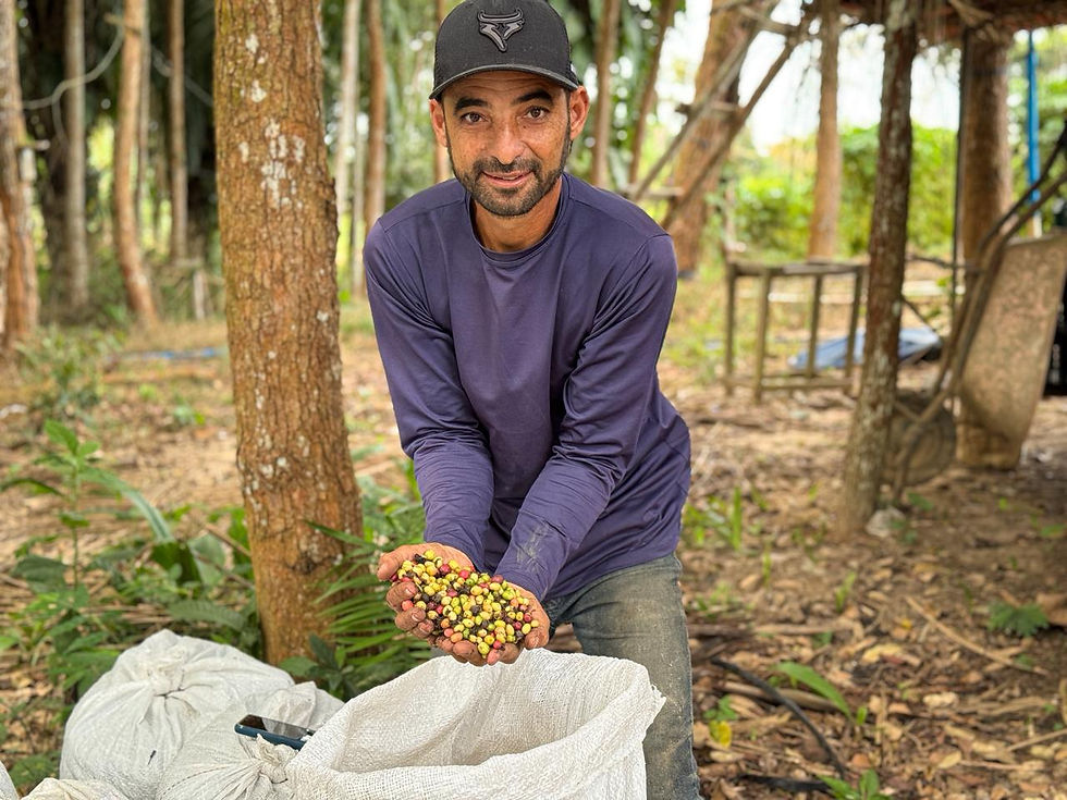 O produtor rural José Sebastião de Oliveira, cultivador do melhor café do Acre em 2025. Foto: Davi Castelo/Dircom Xapuri