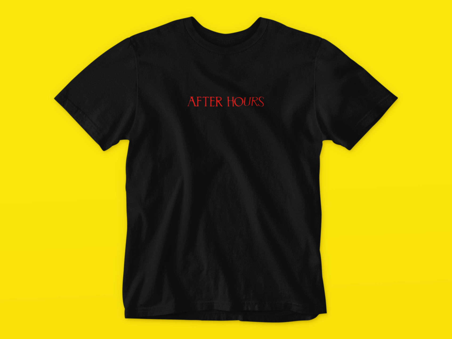 After Hours tracklist T-Shirt- The Weeknd