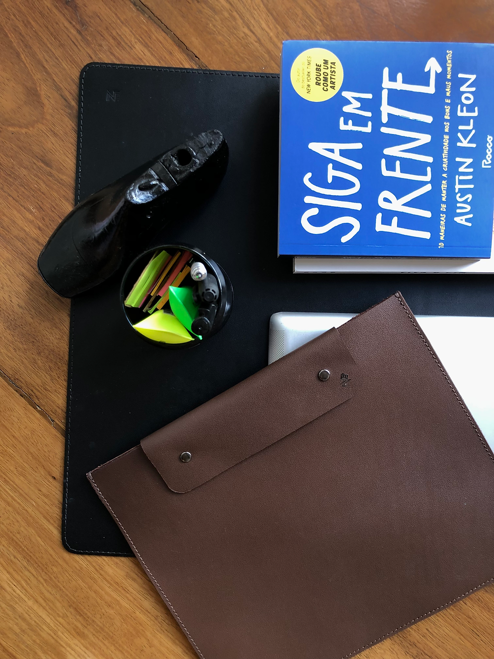 - CASE IPAD - couro marrom