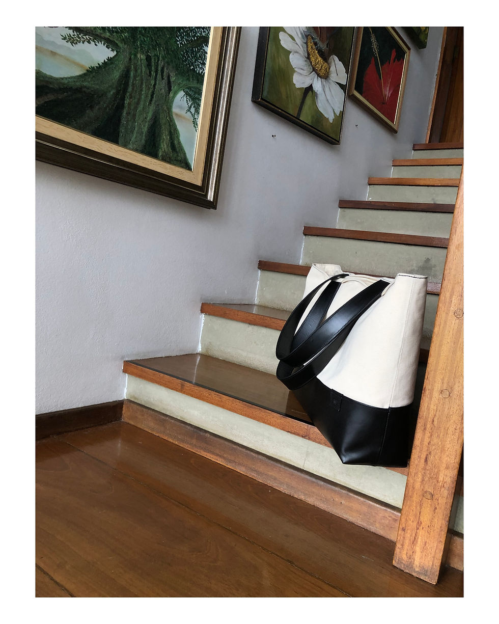 Miniatura: - BOLSA NF - couro e lona