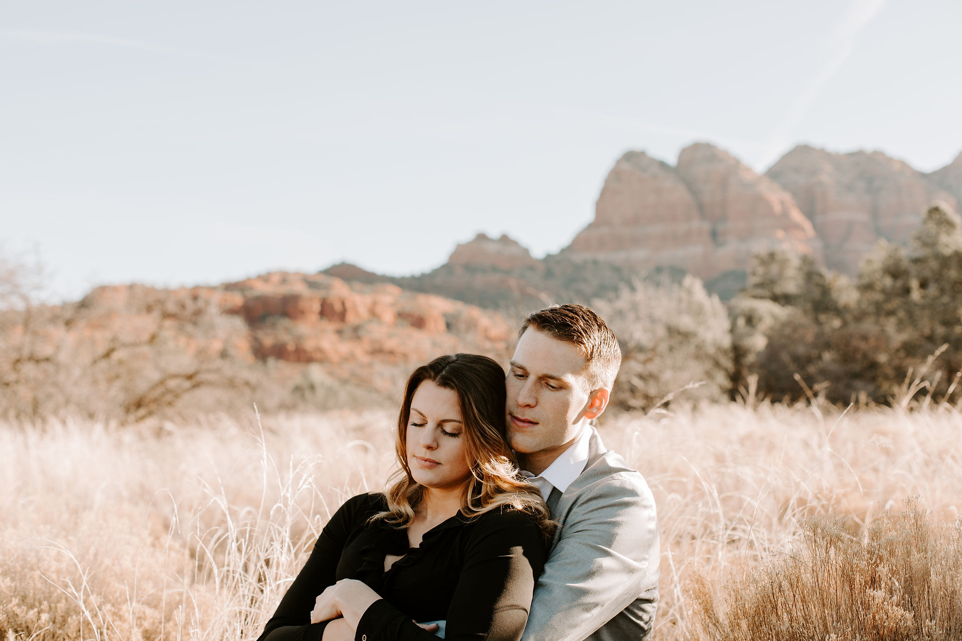 Jordan & Kevin - sedona, AZ - engagement session-56