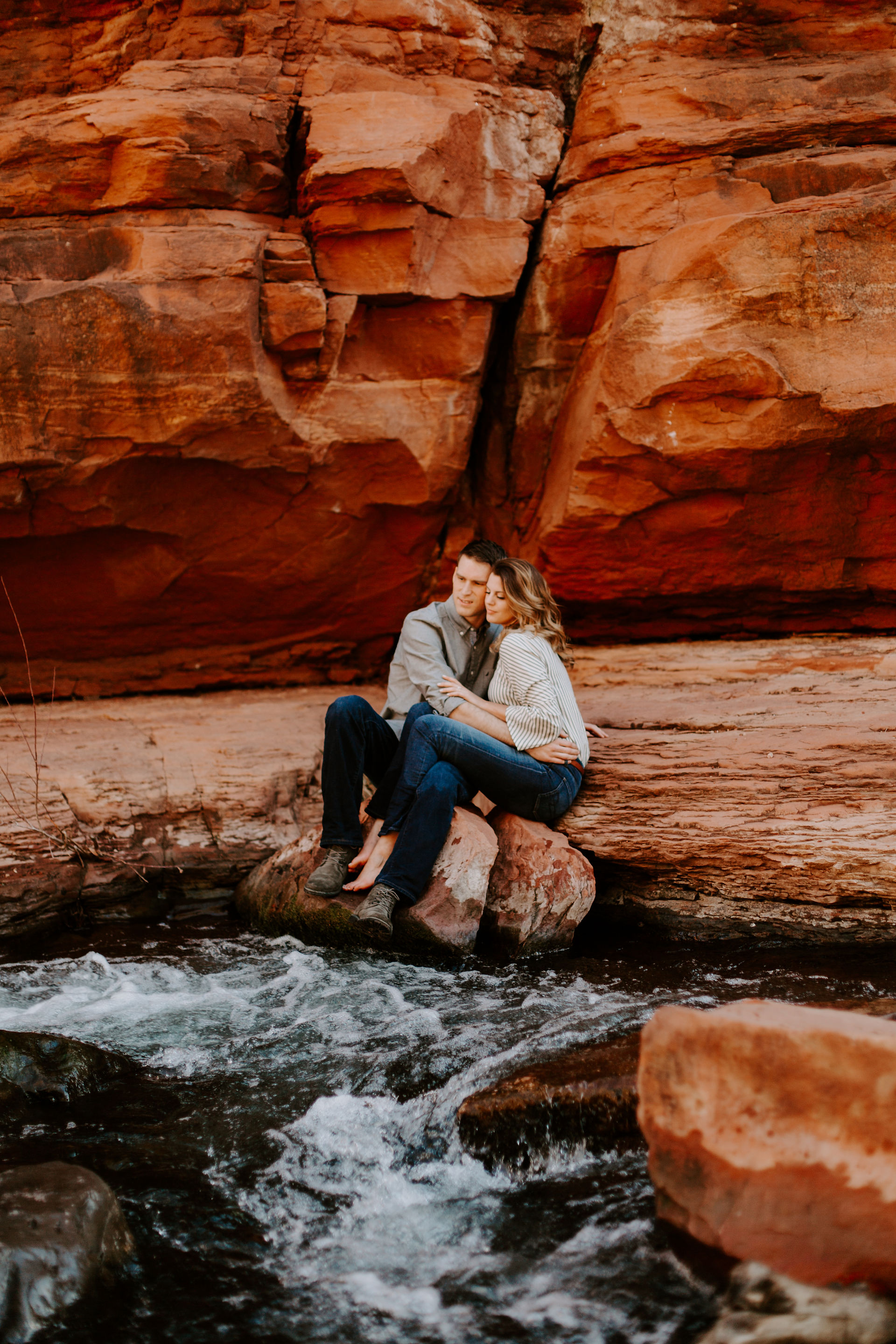 Jordan & Kevin - sedona, AZ - engagement session-167